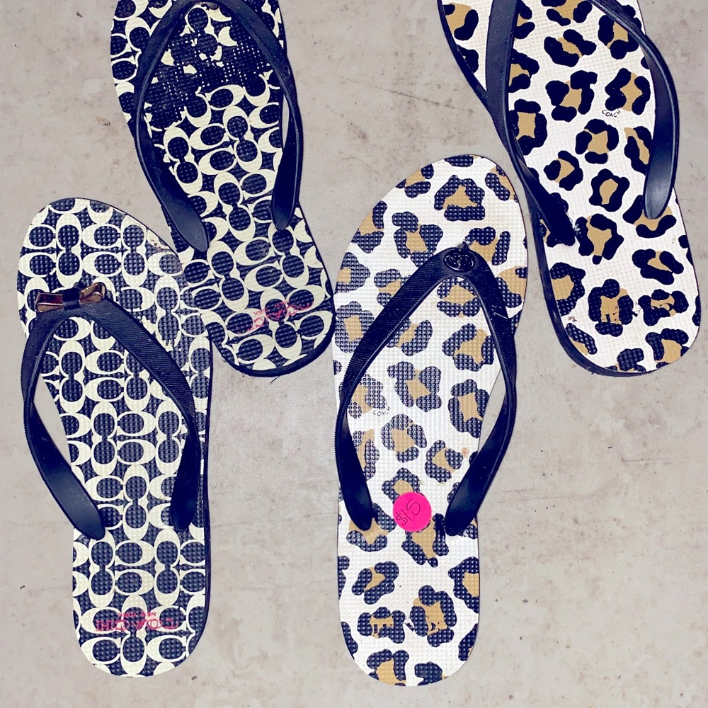 Coach flip flops